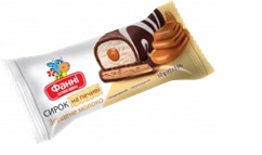 Сирок глазурований термізований 15% з наповнювачем на печиві ТМ Фанні (0,050 кг)